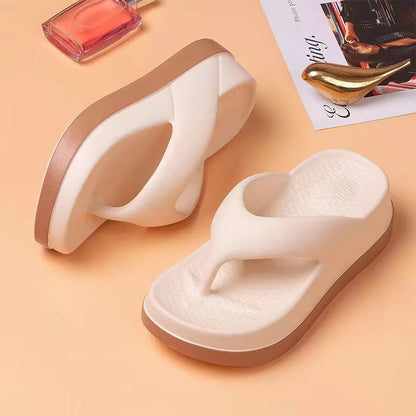 Outlandish EVA femme tongs super doux semelles épaisses chaussures d'extérieur d'été antidérapantes de haute qualité Design à la mode sandales pour femmes