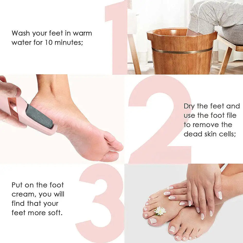 Rechargeable Électrique Callus Remover Sans Fil Femmes Hommes Électronique Pied Fichier Enlève Sec Grossière Peau Callosités Sur Les Talons Vente