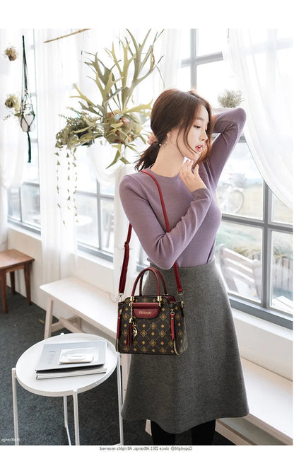 Sac à bandoulière en cuir Pu pour femmes, sacoches polyvalentes de grande capacité, sacs à fermeture éclair