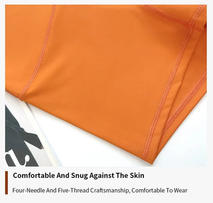 Short de motard de sport pour femmes, sensation nue, taille haute, Yoga, Push Up, Leggings de Fitness, contrôle du ventre, Slim