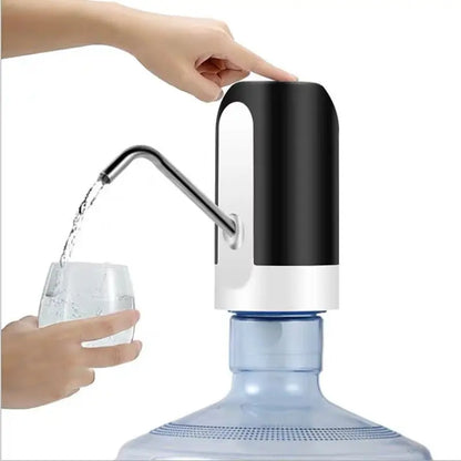 Distributeur de bouteille d'eau à interrupteur automatique, chargement USB, distributeur de boisson en un clic, pompe à cliquetis, blanc, noir, 1 pièce