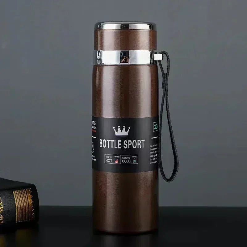 Bouteille d'eau thermique garder la bouteille d'eau froide et chaude Thermos pour café thé flacons sous vide bouteille Thermos en acier inoxydable cadeaux