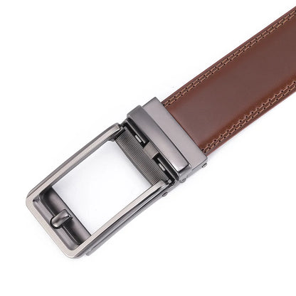 Blanc boucle automatique hommes ceinture en cuir hommes mode pantalons décontractés ceinture de Golf en cuir véritable homme pantalon décontracté ceintures mâle