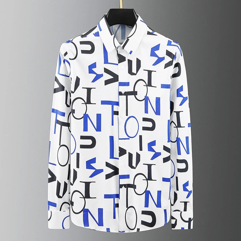 Chemise pour hommes chauds motif imprimé 3D chemise pour hommes à manches longues revers simple boutonnage mode design décontracté corps mince grande taille 6xl