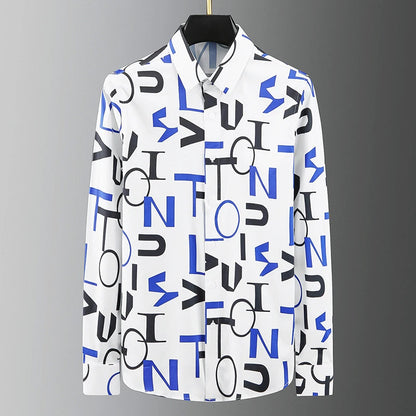 Chemise pour hommes chauds motif imprimé 3D chemise pour hommes à manches longues revers simple boutonnage mode design décontracté corps mince grande taille 6xl