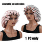 Bonnet de cheveux minimaliste Double couche en Satin, 1 pièce, bonnets de sommeil pouvant être portées des deux côtés, casquette polyvalente pour hommes/femmes