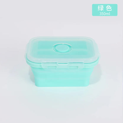 Conteneurs de stockage des aliments pliables 4PS avec couvercles et évent, ensemble de conteneurs de préparation des repas pliables en Silicone empilables de cuisine pour