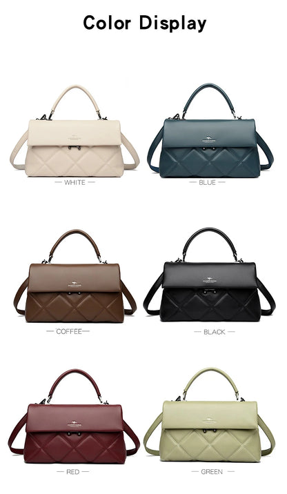 Sacs à main coréens en cuir souple pour femmes, sacs à bandoulière polyvalents, créateur de marque de luxe, mode initiée pour dames, nouvelle tendance