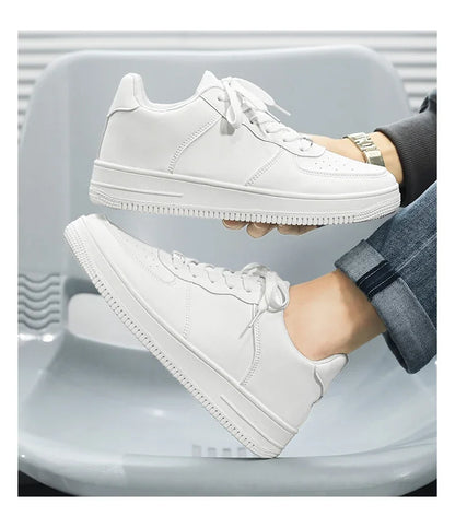 2025 printemps nouvelles chaussures pour hommes chaussures fines respirantes antidérapantes petites chaussures blanches tendance chaussures de course décontractées