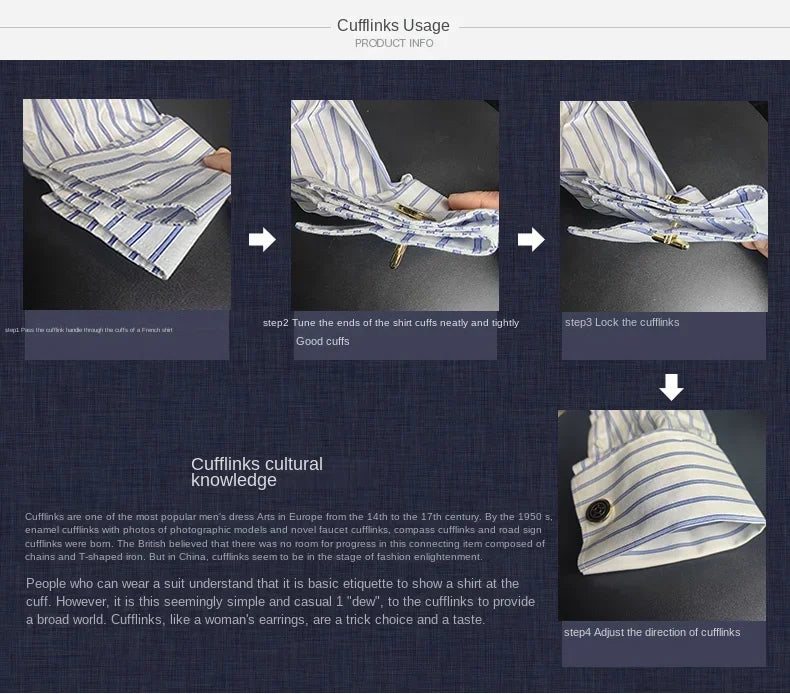 Chemise à manches longues pour hommes, Niche Chic, manches doubles pliées, col Windsor, robe de haute qualité, boutons de manchette français aléatoires, 2024