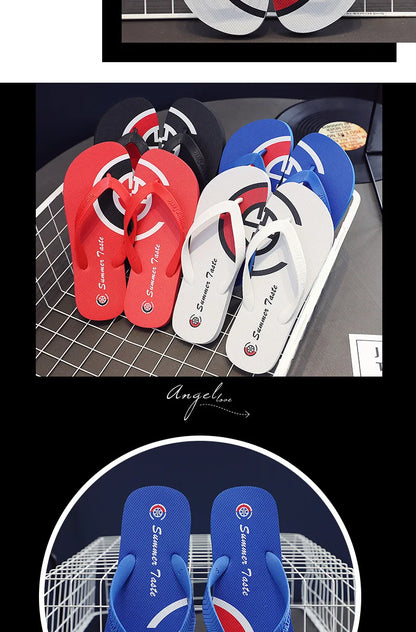 Nouveaux tongs antidérapantes pour hommes, sandales de plage tendance pour couples, motifs uniques, diapositives d'été unisexes durables pour l'extérieur, pour vêtements décontractés