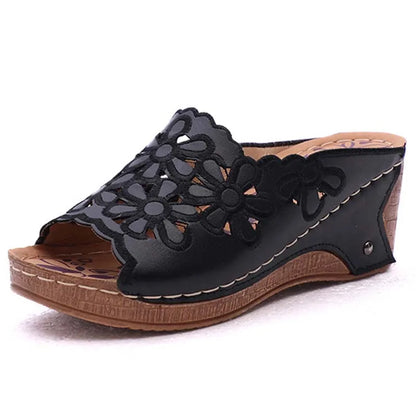 Femmes chaussures sandales été chaussures de marche en plein air sans lacet sandales dames chaussures pour femmes compensées rétro femme pantoufles chaussures femme