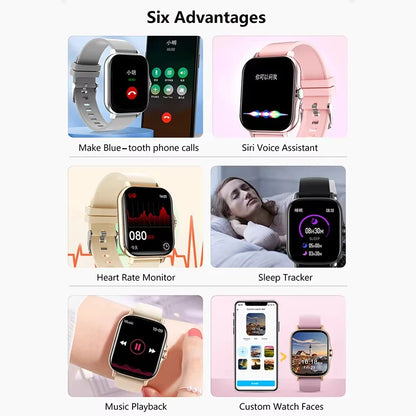 2025 nouvelle montre intelligente Bluetooth appel Message rappel homme femme cadeau plein écran tactile sport Fitness montre intelligente