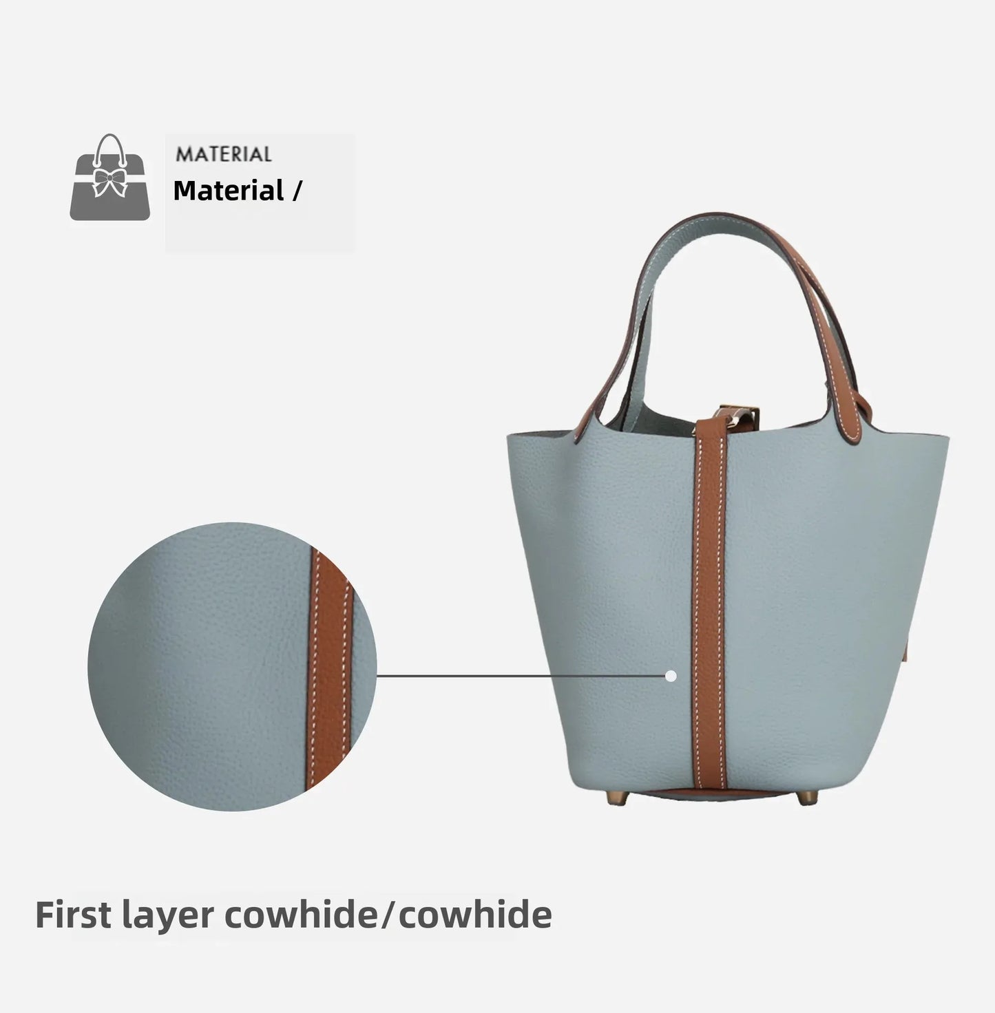 Sac à main en cuir de vache souple, panier de couche de sauna XVI, sac de détermination durable, fabriqué en Chine, nouvelle mode, 2024, E27