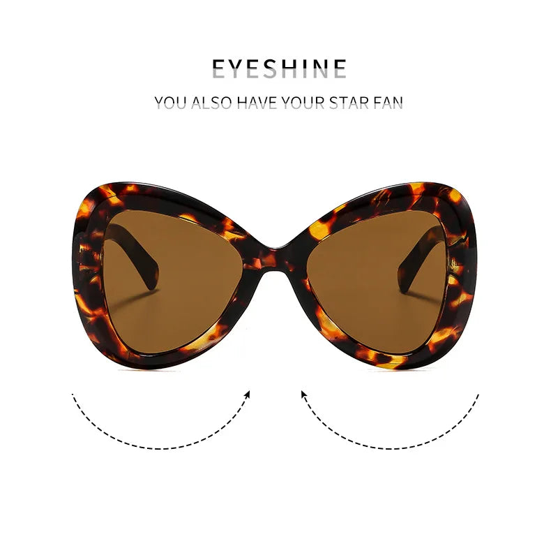 2025 nouvelle mode grand cadre oeil de chat papillon femmes lunettes de soleil de luxe concepteur hommes lunettes de soleil en plein air voyage lunettes femme UV400