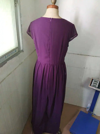 Robe moulante élégante à manches courtes en mousseline de soie pour femmes, robes de soirée bohèmes pour femmes, robe d'été sexy pour dames, 2022