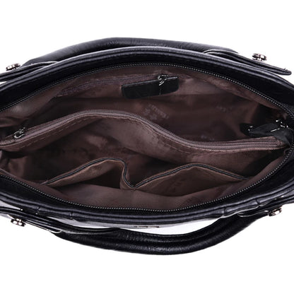 Sacs à main en cuir souple pour femmes, sac à bandoulière initié, sac fourre-tout décontracté, haute qualité, créateur de luxe, mode pour dames, 2024