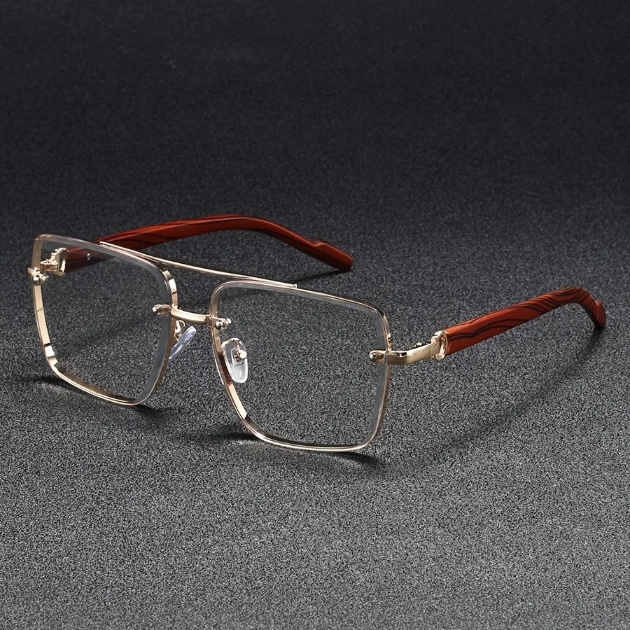 2025 lunettes De soleil carrées De luxe pour hommes nouveau en bois Vintage Designer lunettes De mode lunettes De soleil femmes vacances Gafas De Sol Hombre