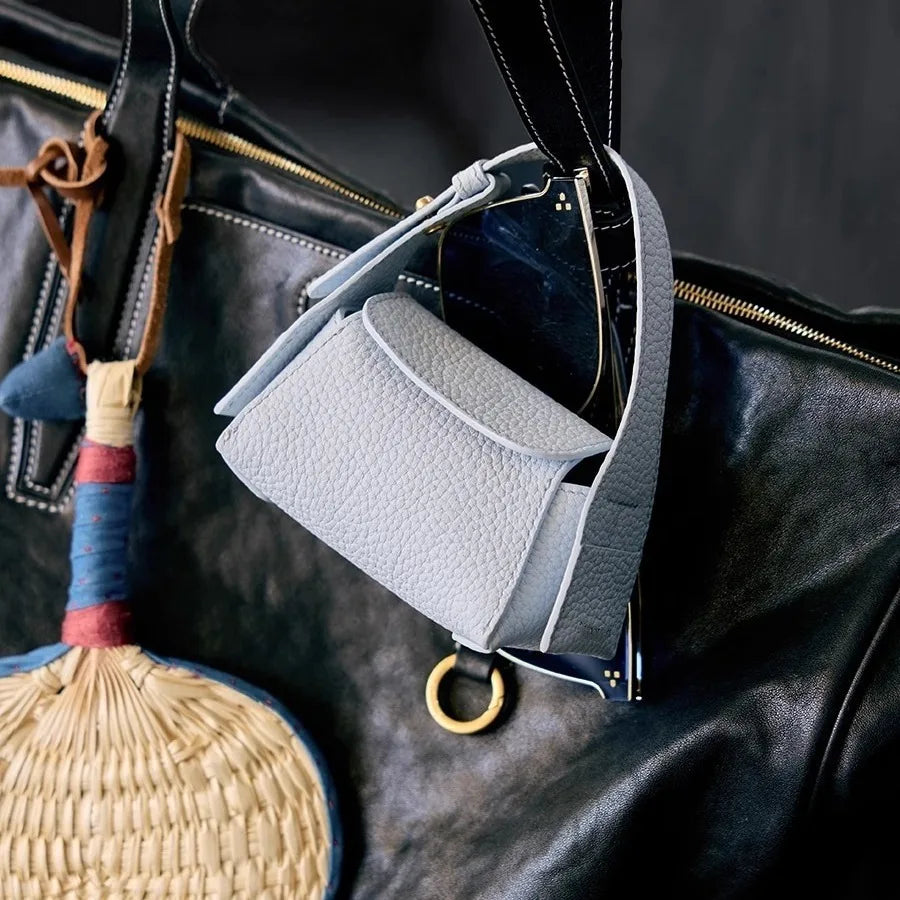 CKKUI cuir mignon Mini stockage Hobos sac dames rouge à lèvres clé petits sacs à main couleur unie à la mode écouteur porte-monnaie sacs