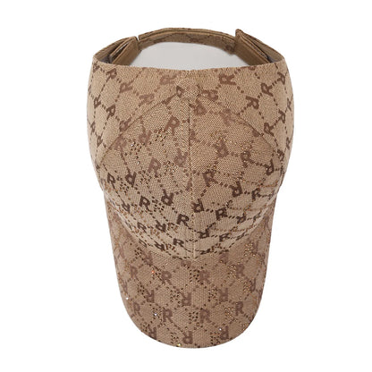 Chapeaux de baseball queue de cheval haute pour femmes, chapeau haut vide avec lettres à la mode, pour sports de plein air, pare-soleil pour jeunes, été