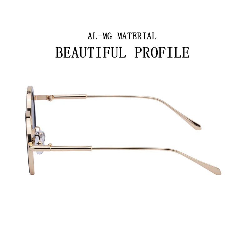 Lunettes De Soleil rondes Steampunk hommes Vintage Punk lunettes De Soleil femmes à la mode rétro lunettes De mode Gafas De Sol Hombre Lunette Soleil Femme