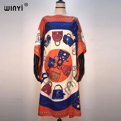 Robe maxi caftan imprimée pour femme, robe longue bohème, blogueur de mode africaine, robe d'été pour femme, robe de plage populaire, badjKaftan, recommandé