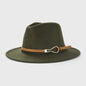 Chapeau Fedora en laine pour hommes et femmes, casquette de Jazz à large bord, Imitation laine, chapeau britannique en feutre d'église, automne hiver