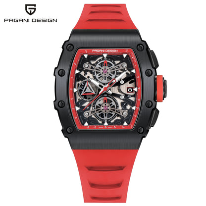 PAGANI DESIGN 2023 nouveau 40MM baril creux mode décontracté hommes montres à Quartz saphir verre montres à Quartz chronographe horloge