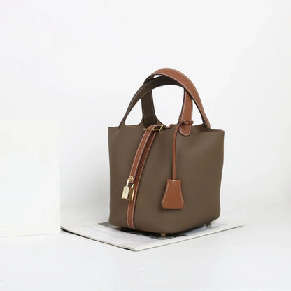 Sac à main en cuir de vache souple, panier de couche de sauna XVI, sac de détermination durable, fabriqué en Chine, nouvelle mode, 2024, E27