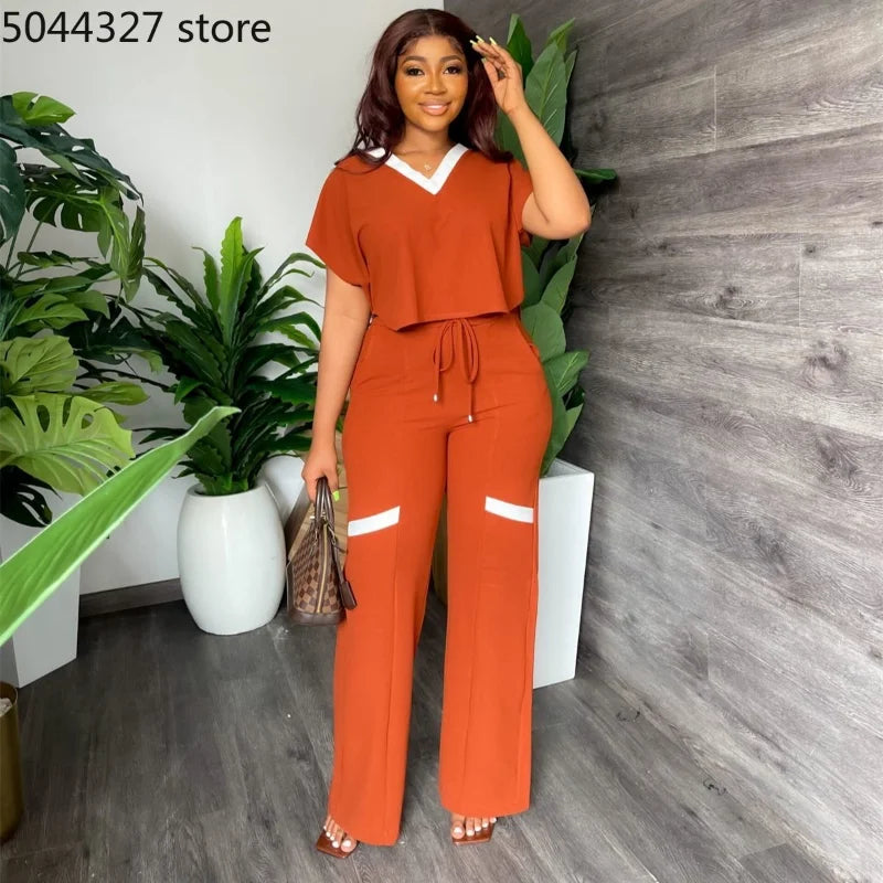 Tenues africaines Dashiki pour femmes, vêtements grande taille, mode d'été, hauts à manches courtes, pantalons, Ankara, ensemble 2 pièces, 2023