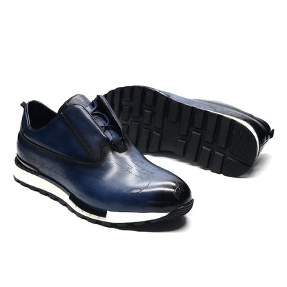 Baskets en cuir véritable naturel pour hommes, chaussures plates à lacets, élégantes, décontractées, qualité supérieure, luxe, mode automne, 03/fête, 2024