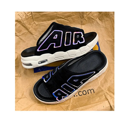 Nouveaux hommes d'été pantoufles homme coussin d'air pantoufles de créateur tongs pour hommes doux antidérapant pantoufles de sport pour hommes Chanclas Hombre