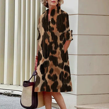 Mcdv-Robe chemise blanche longue pour femme, robe coréenne décontractée, robe rétro, cardigan asymétrique, taille moyenne, printemps et automne