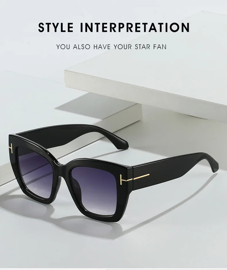 Lunettes de soleil vintage pour hommes et femmes, protection UV, forme carrée, haute qualité, style tendance