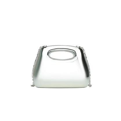 Sac à main hobo en acrylique doré pour femme, sac à main de plage transparent, sac à main de soirée, poignée supérieure ronde, fête de mariage, designer de luxe