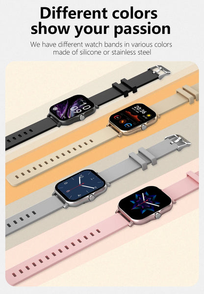 2025 nouvelle montre intelligente Bluetooth appel Message rappel homme femme cadeau plein écran tactile sport Fitness montre intelligente