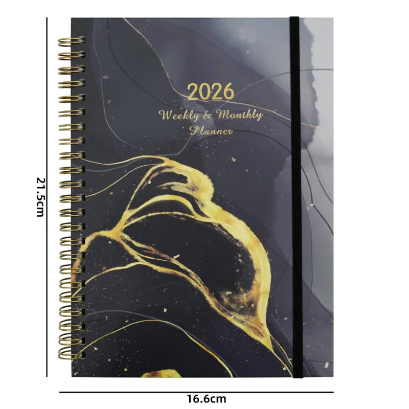 Plan de la semaine du bracelet A5 2026, calendrier, bobine, planificateur, journal intime, personnalisation du carnet