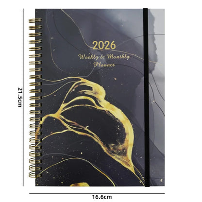 Plan de la semaine du bracelet A5 2026, calendrier, bobine, planificateur, journal intime, personnalisation du carnet