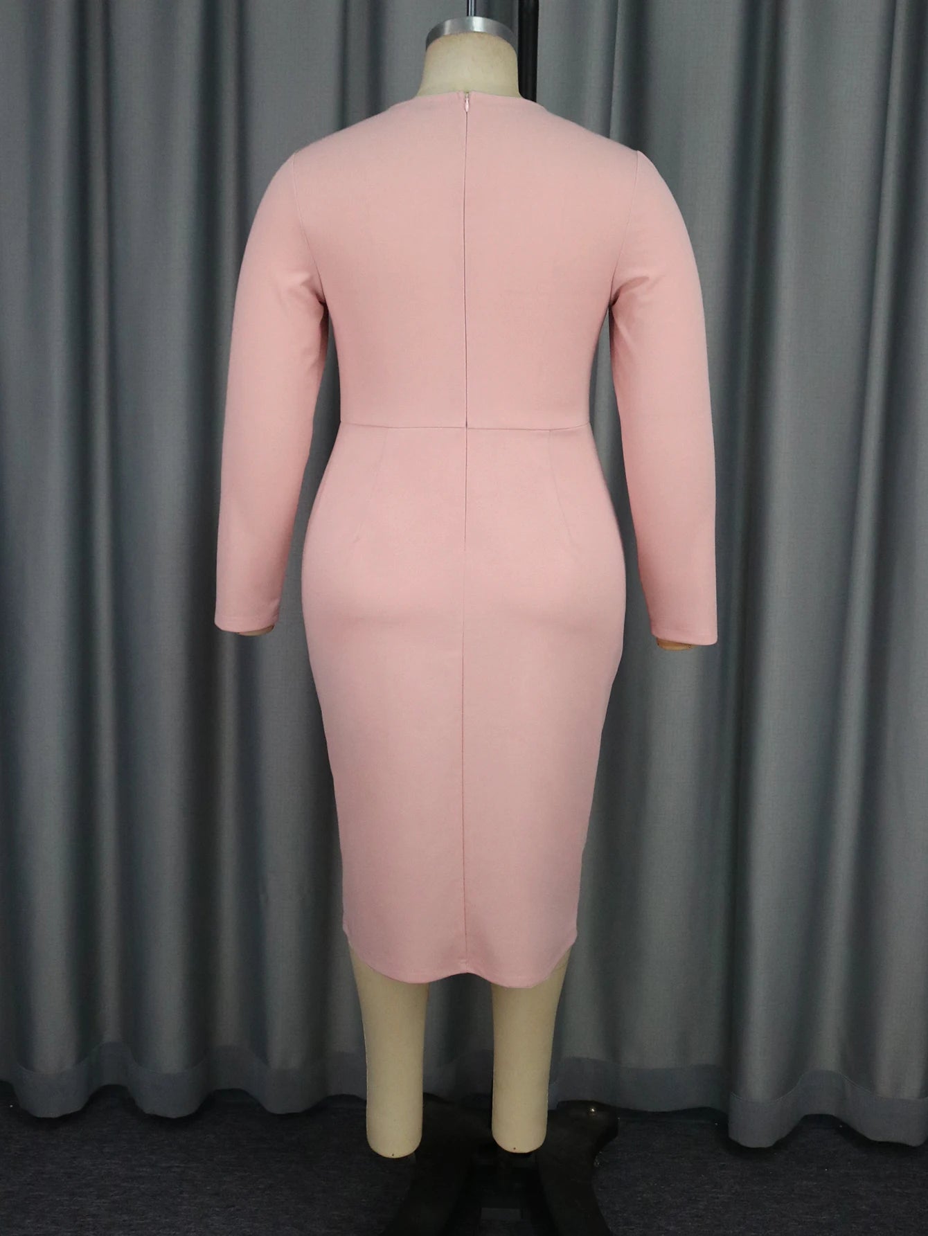 Robe élégante plissée pour femme, manches longues, conception de boutons, batterie, découpée, asymétrique, sexy, évider, fête, vêtements de jour