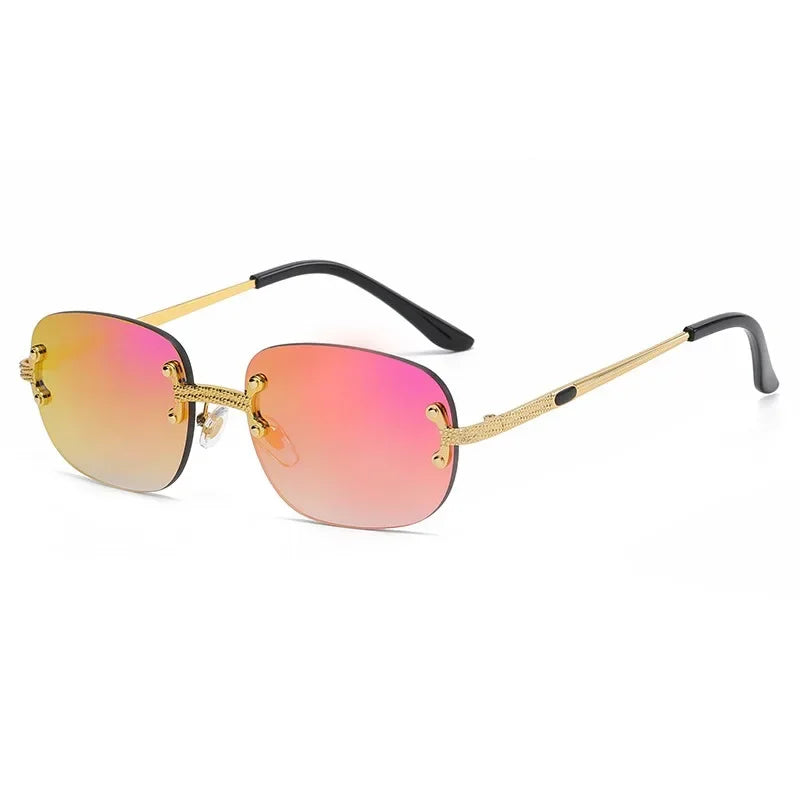Petites lunettes De soleil en métal Vintage cadre ovale femmes lunettes De soleil hommes marque De luxe Design lunettes De soleil femmes miroir Gafas De Sol UV400