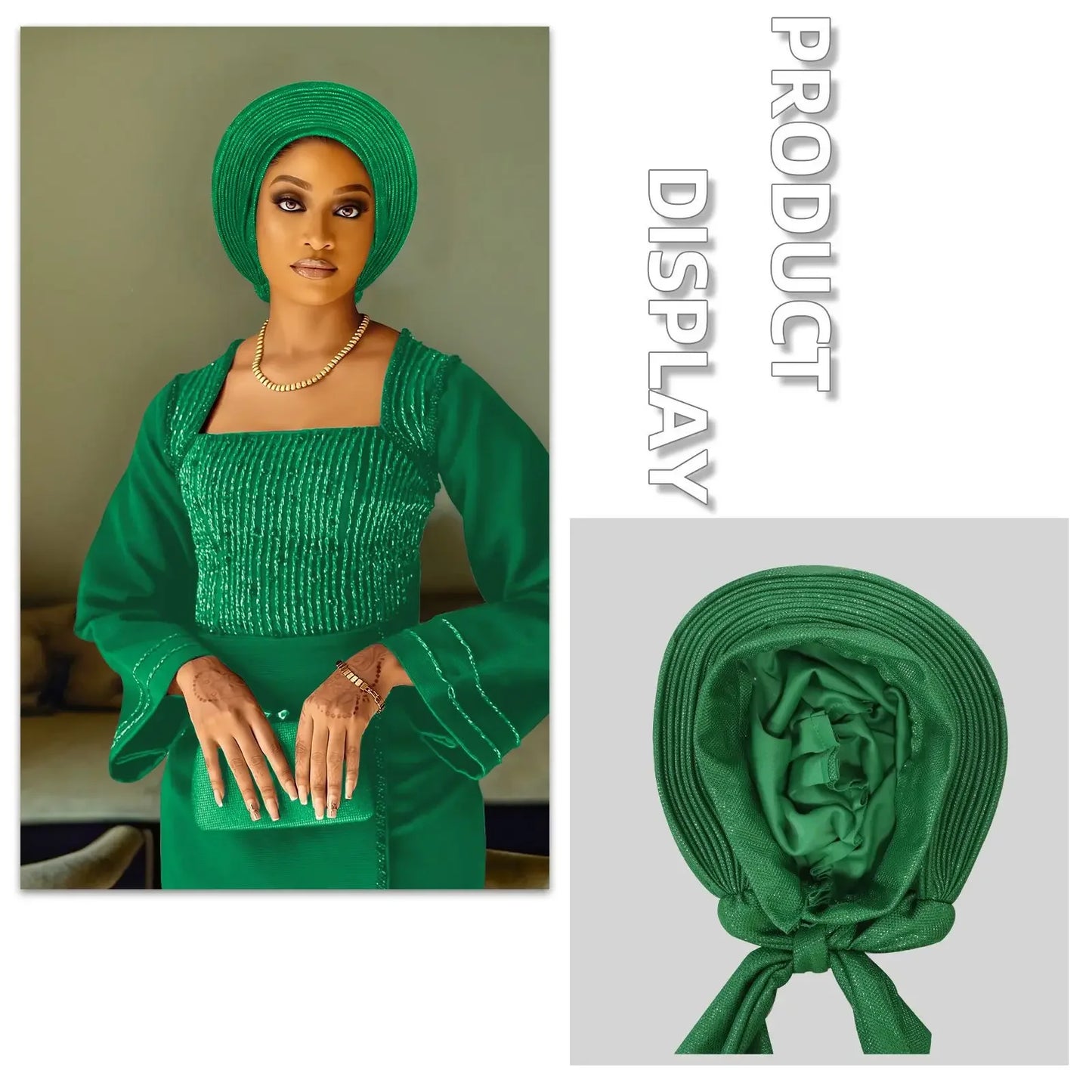 Casquette Turban plissée pour femmes africaines déjà fabriquées Auto Gele femme bandeau Nigeria dame chapeaux chapeau fête de mariage chapeaux
