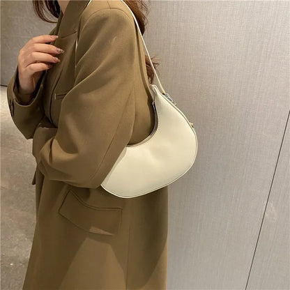 BS - Sac à bandoulière Hobo en cuir PU pour femmes, Design de luxe, petite pochette, sac à main sous les bras, fourre-tout de voyage