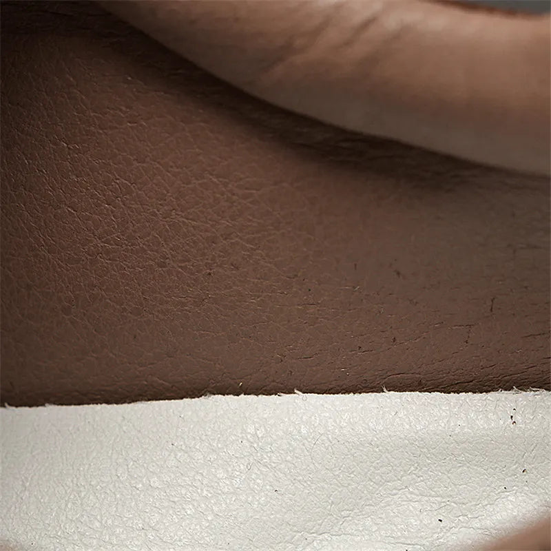 Chaussures en cuir suédé pour hommes, baskets de marche, appartements d'extérieur, vintage, à la mode, luxe, designer, nouveau