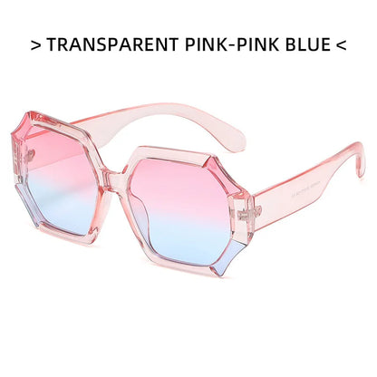 Lunettes de soleil irrégulières surdimensionnées pour femmes, design de marque de luxe, lunettes de soleil rétro, lunettes pour femmes, UV400, produits tendance, mode, 2024