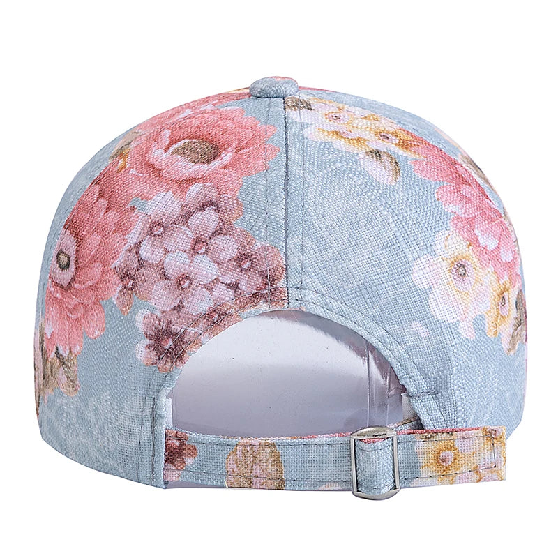 Casquette de Baseball respirante à motif de fleurs pour femmes, nouveau Style, décontractée, Streetwear d'extérieur, chapeau de sport, Dopamine, à la mode