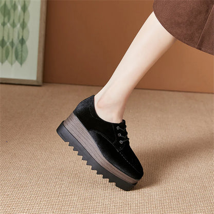 Plate-forme plate solide pour femmes, chaussures plates pour femmes, Parker carré, décontracté, printemps, automne, tout neuf, mode, strucgirls, loisirs