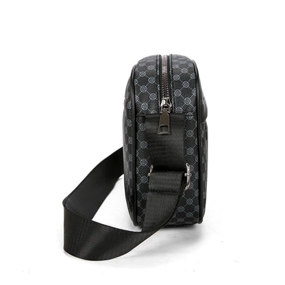 Sacs à bandoulière d'affaires légers et décontractés pour hommes, sacoche en cuir PU, sacs à bandoulière confortables à large sangle de styliste