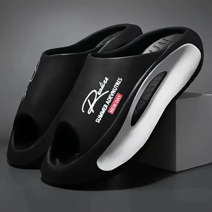 2025 Men's Casual Sports Outerwear Fashion Summer Soft Bottom Cool Drag Anti slip Indoor and Outdoor Durable Trendy Slippers