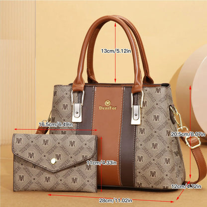 Sacs à main et sacs à main en cuir PU pour femmes, sacs à poignée supérieure, fourre-tout, sacoche à bandoulière pour le travail et les déplacements