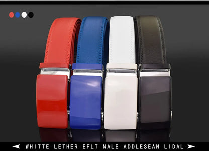 2024 hommes Designer ceintures de haute qualité blanc marque de luxe Ceinture automatique boucle peau de vache décontracté affaires taille sangle Ceinture Homme